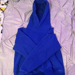 Aritzia TNA Deep Blue Hoodie Sweater